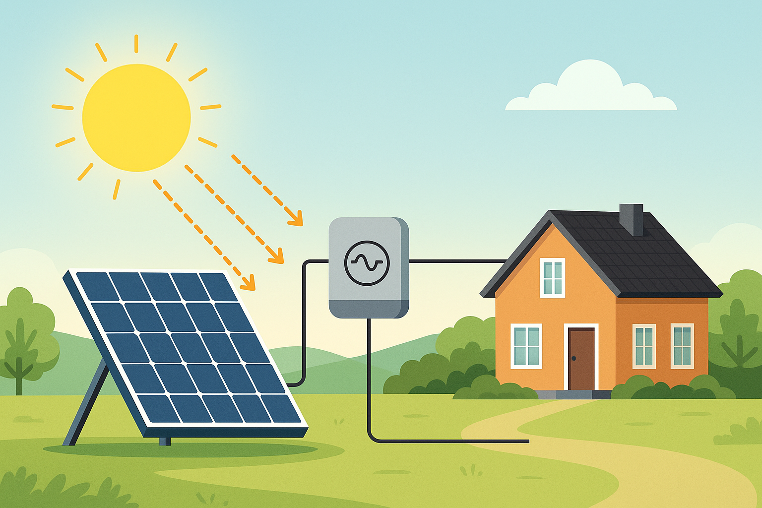 electricity from sun light