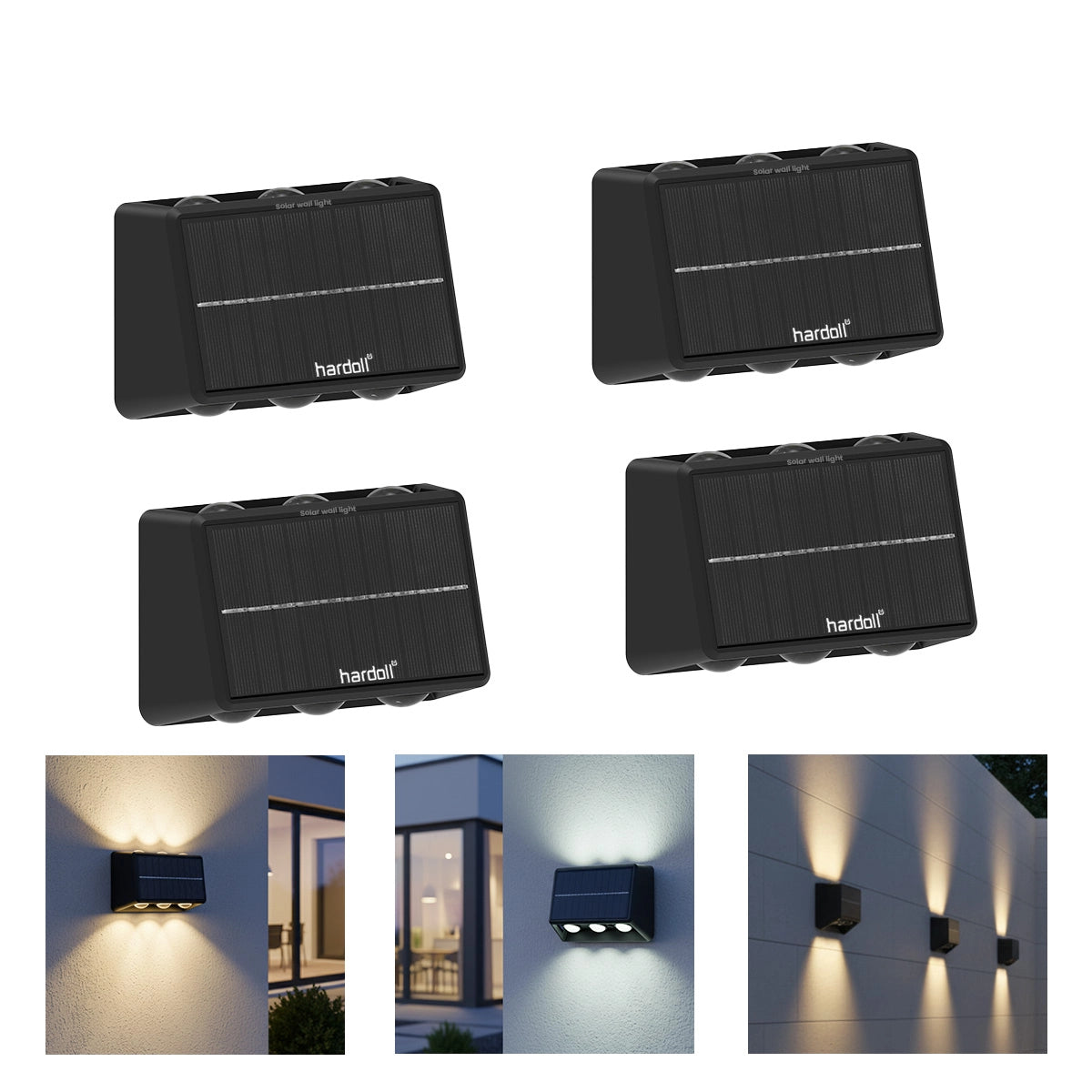 solar wall light with changable color