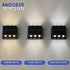 6 led solar wall light