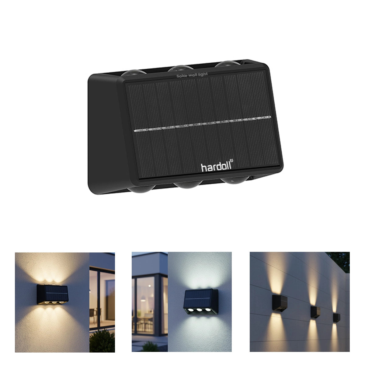 hardoll solar wall light