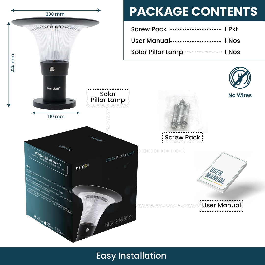 solar pillar light price