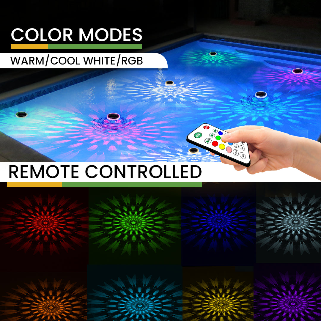 solar swimming pool light with remote