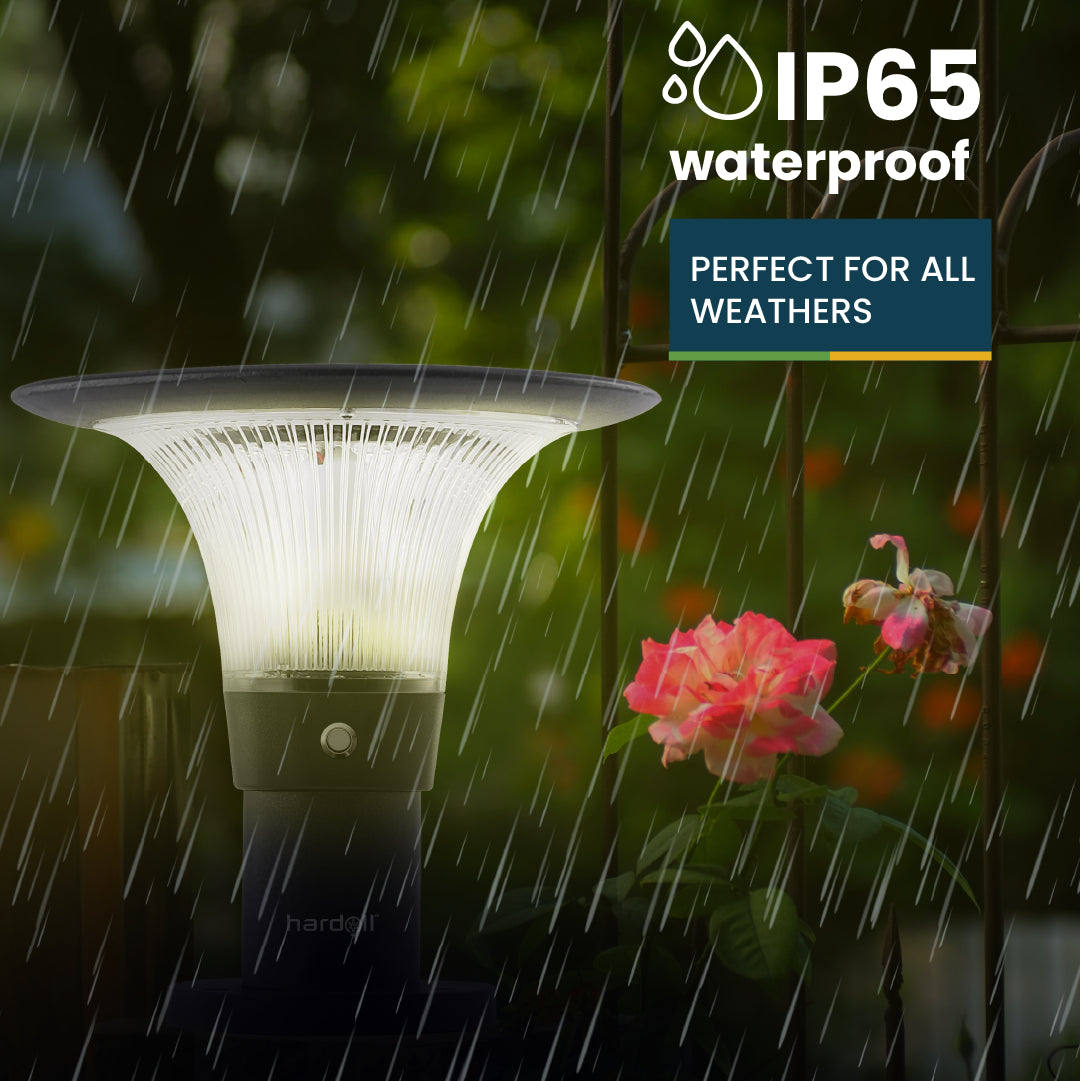 solar waterproof pillar light