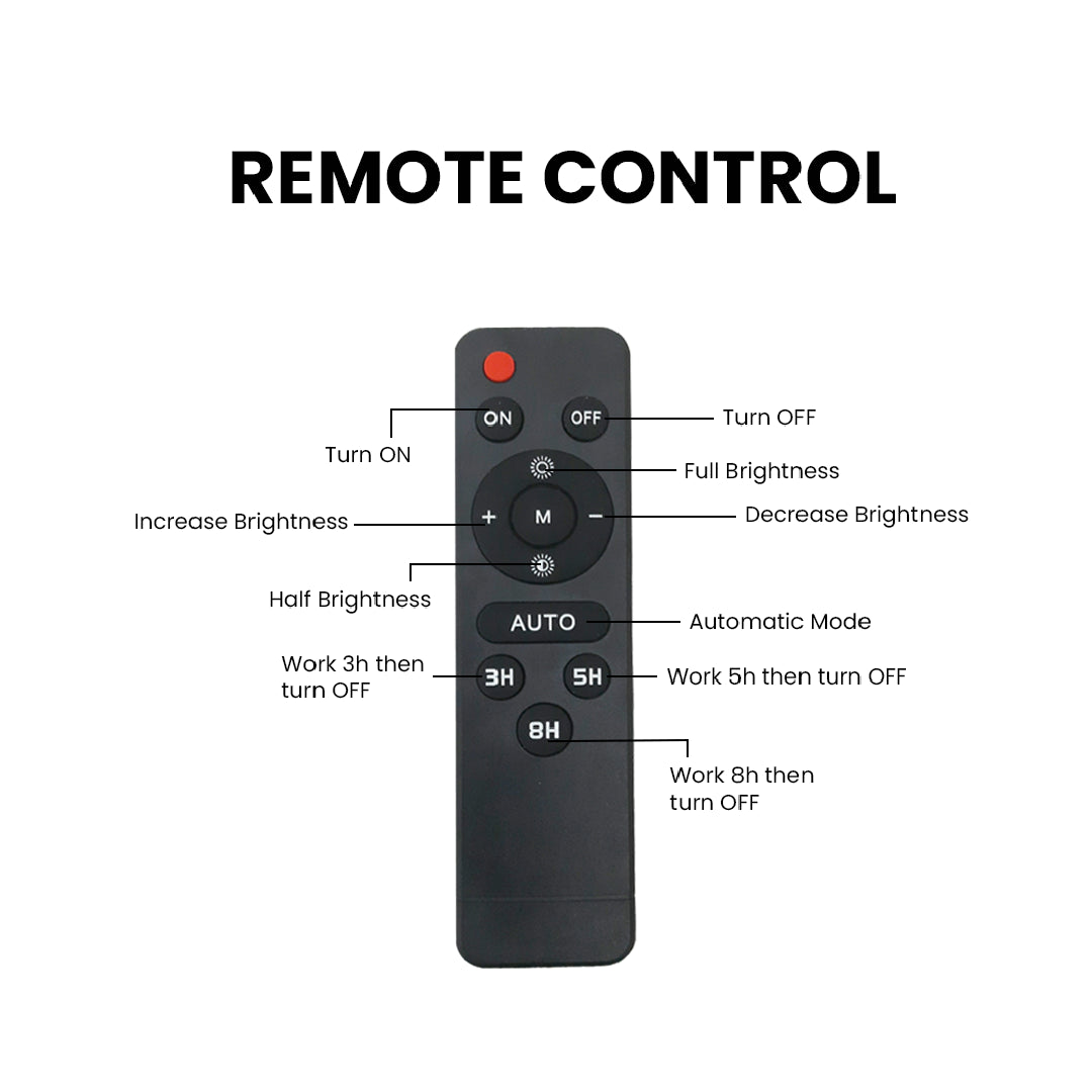 solar light remote