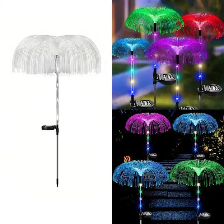 Hardoll Solar lamp for home Decorative Jellyfish Light LEDs on The Stake 7 Color Changing Waterproof Outdoor