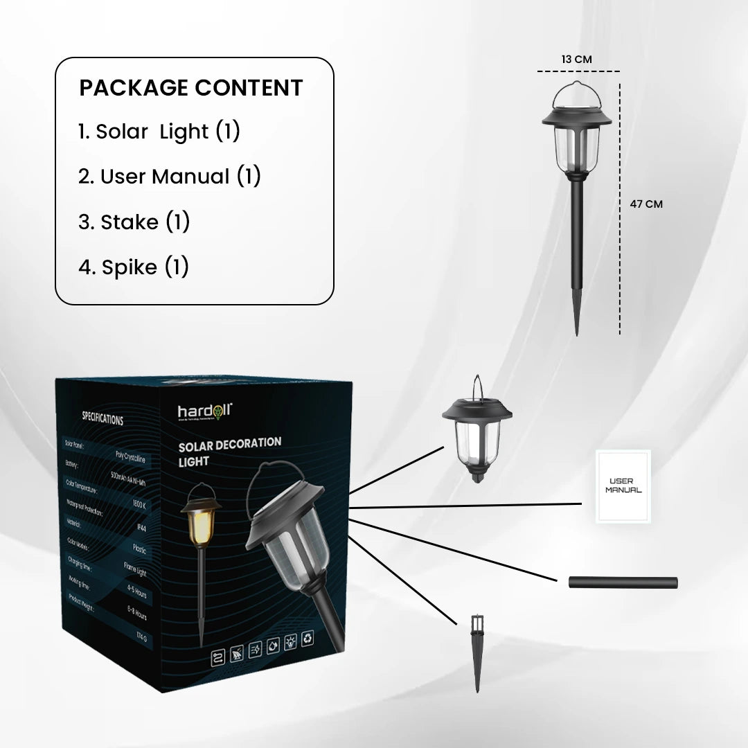 solar automatic spike garden light