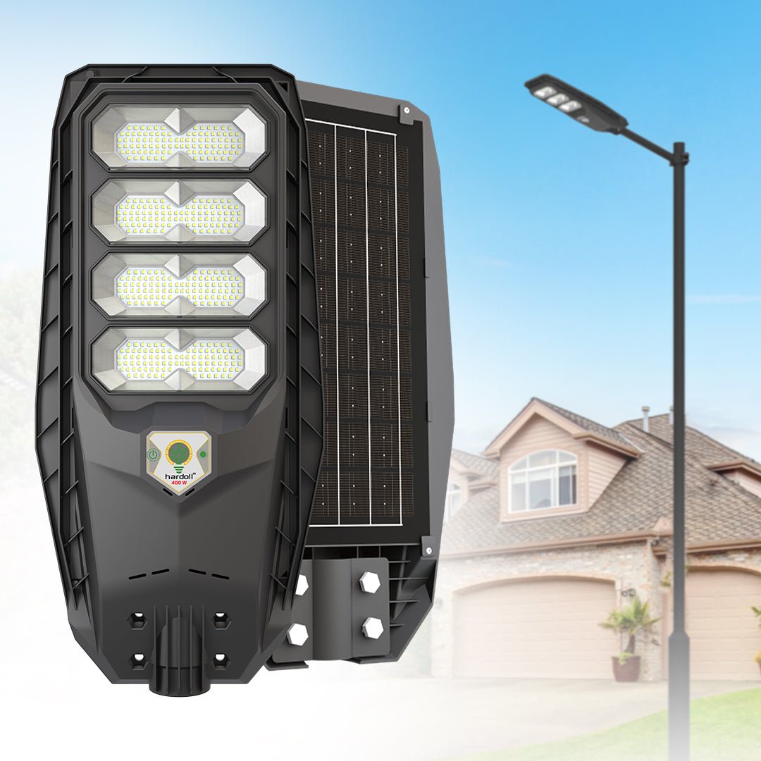 Hardoll 400W All in One Solar Street Light LED Outdoor Waterproof Lamp for Home Garden (ABS-Pack of 1) - Hardoll