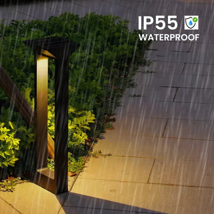 Outdoor Square Bollard LED Garden Lights for Waterproof Exterior Pathway Lamp