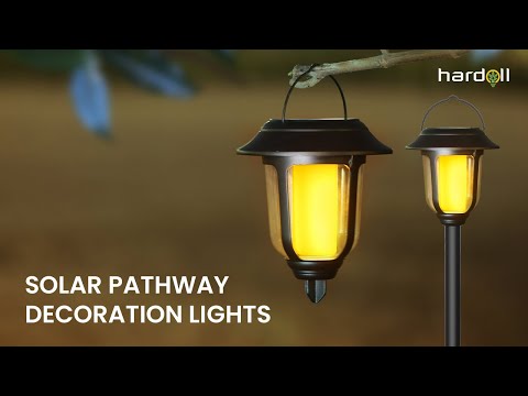 outdoor solar lights spike - video