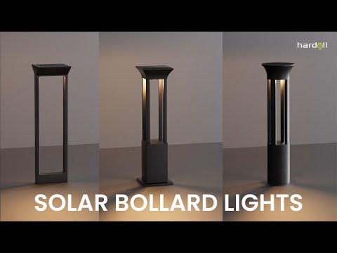 solar bollard light-video