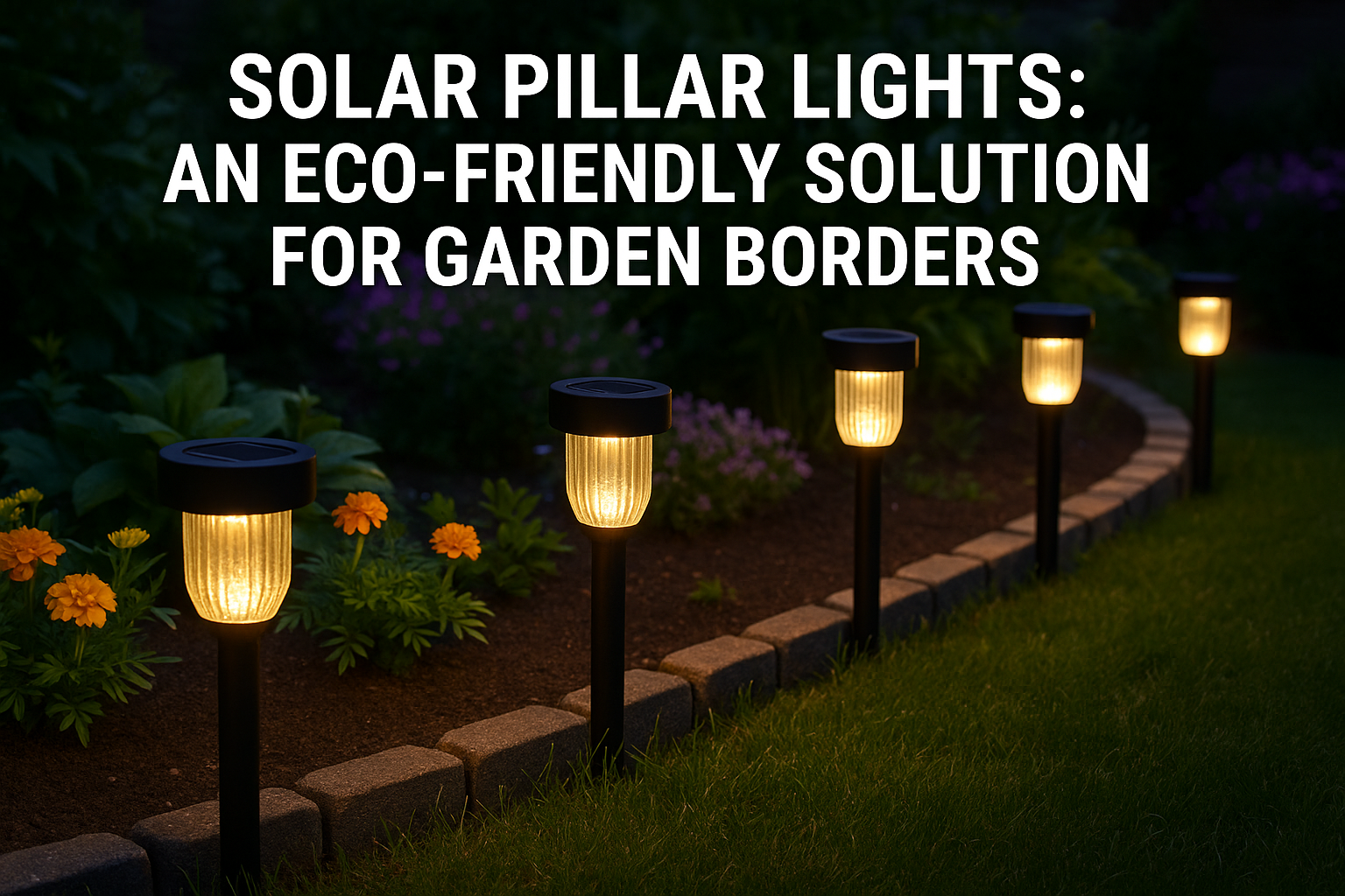 Solar Pillar Lights: An Eco-Friendly Solution for Garden Borders