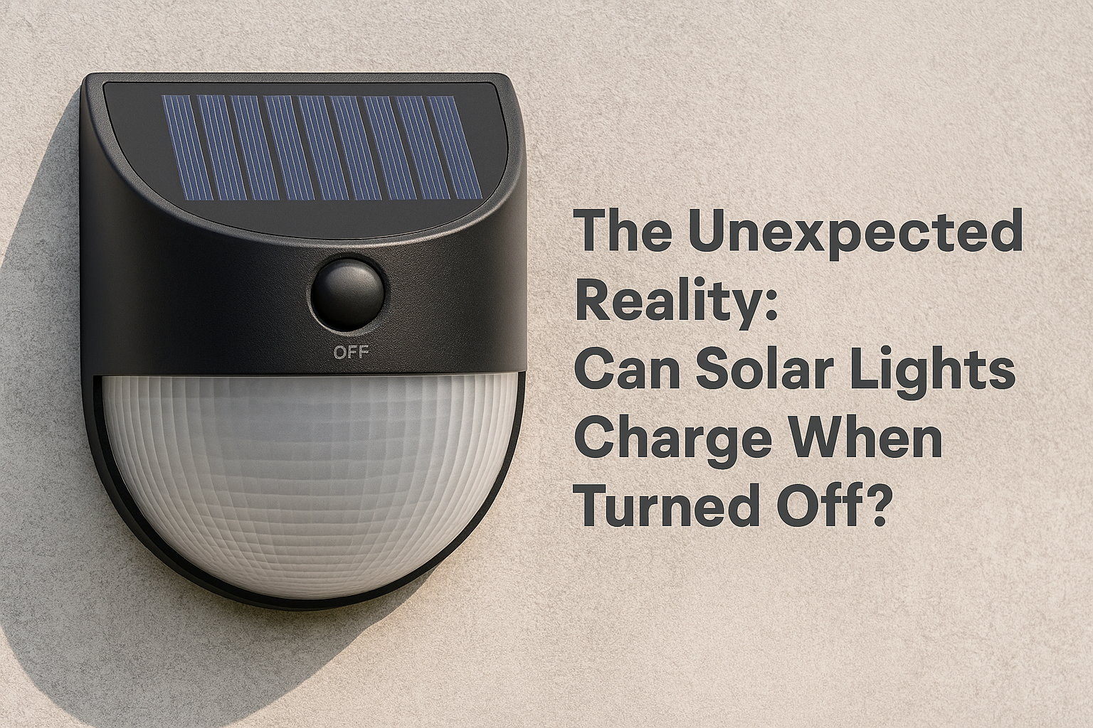 Can Solar Lights Charge When Turned Off?