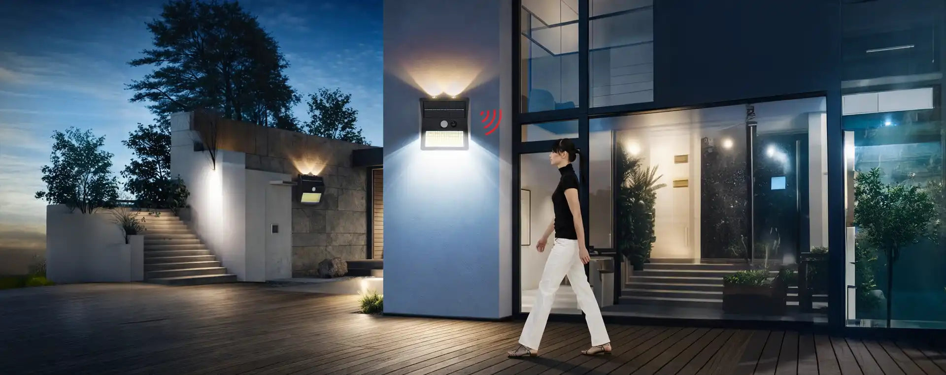 solar motion sensor automatic lights