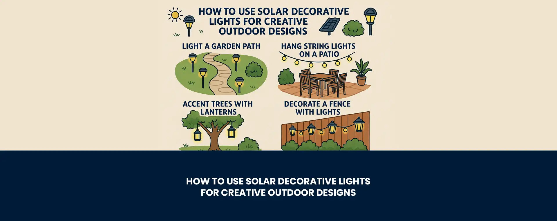 How to Use Solar Decorative Lights for Creative Outdoor Designs