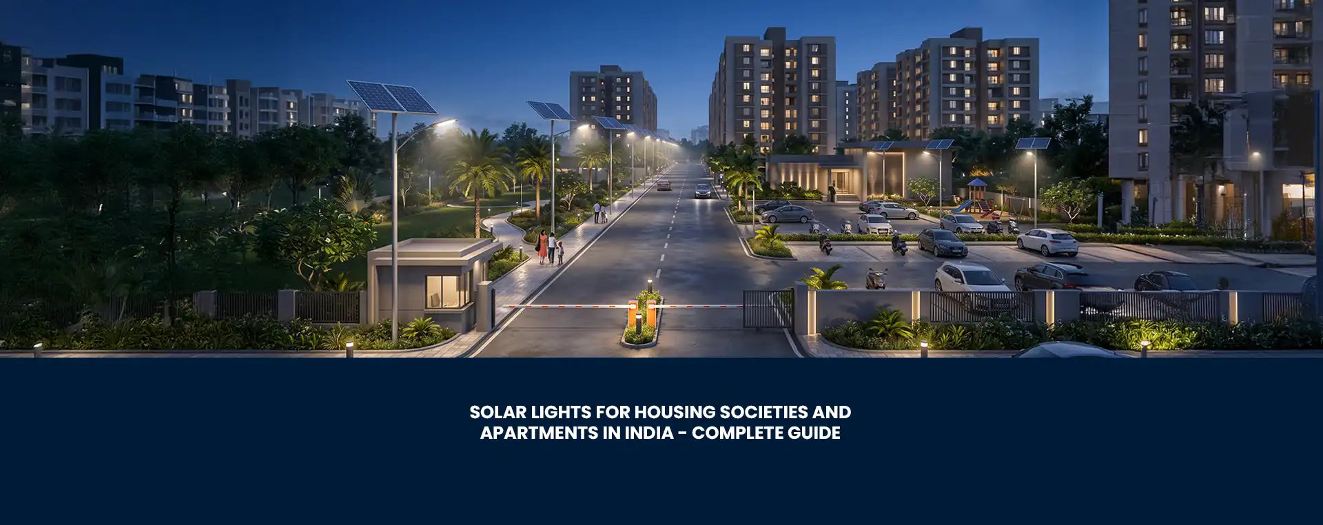 solar lights for housing societies and apartments