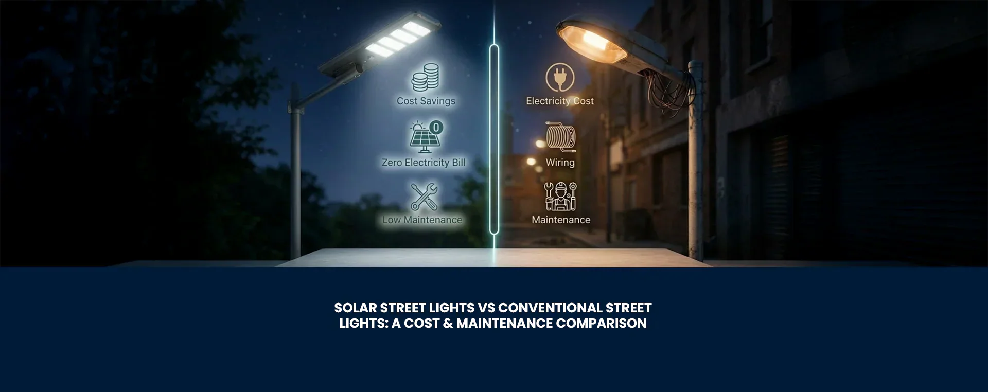 Traditional vs solar light