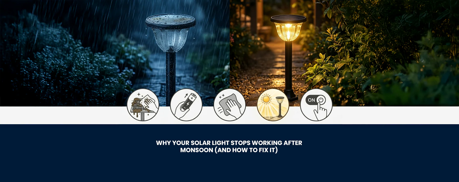 solar light maintenence guidence