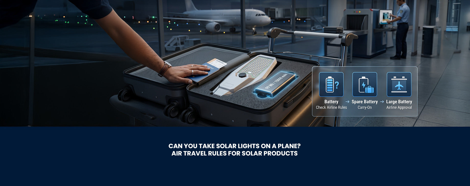 Can You Take Solar Lights on a Plane? Air Travel Rules for Solar Products