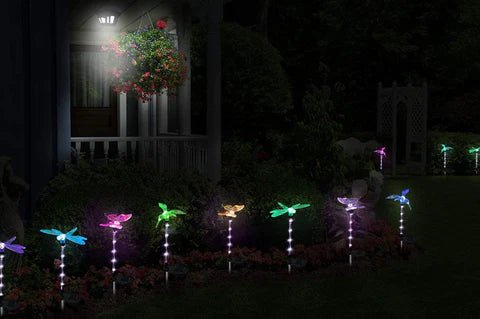 Hardoll Butterfly Dragonfly Hummingbird Solar LED Garden Light for Home - Hardoll