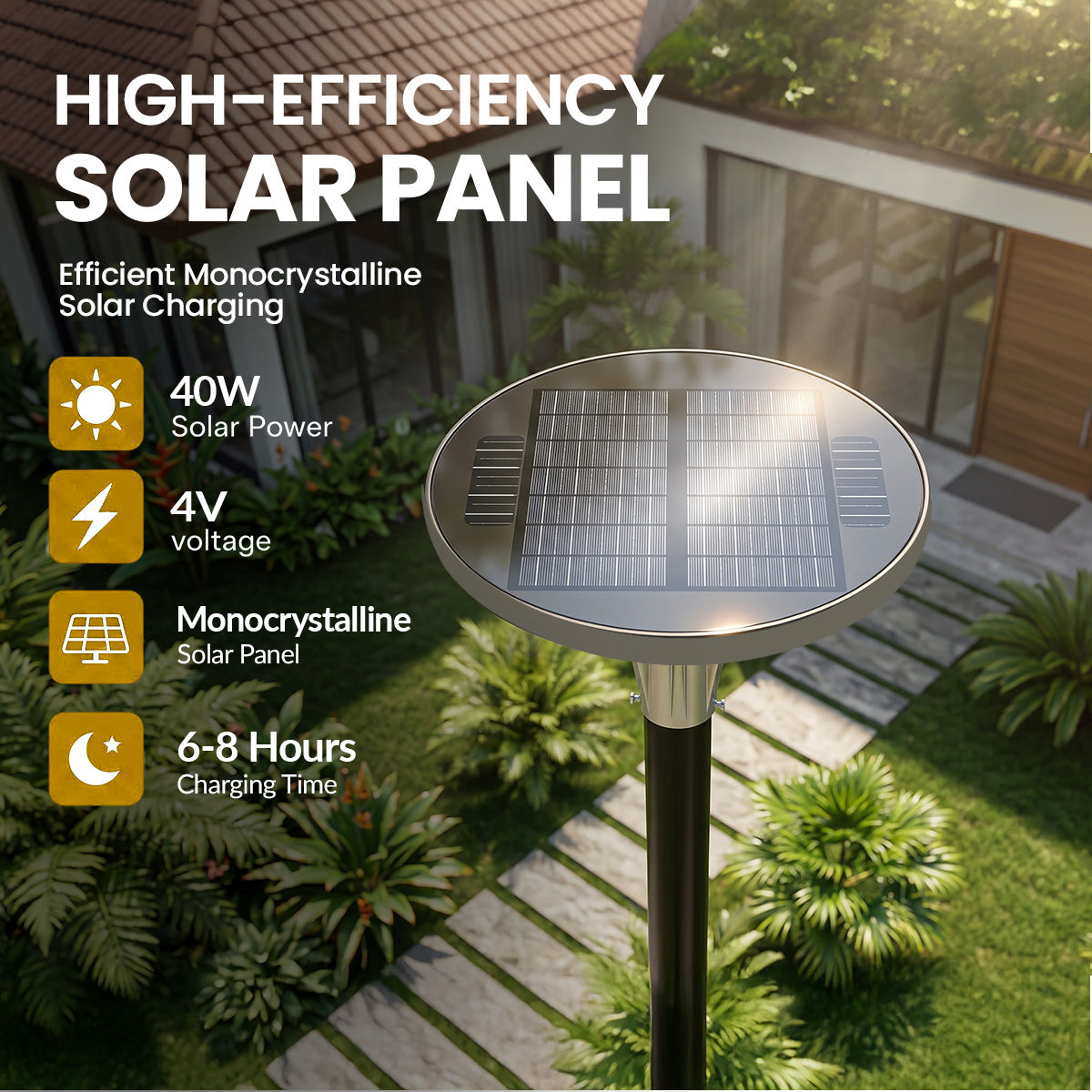 Hardoll 1200W Solar UFO Light – Waterproof LED | Solar Light for Home & Garden Outdoor India (Warm/Cool White+RGB)