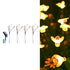 Hardoll Solar Lights Outdoor 24 LED Honey Bee Lamp for Home Garden Waterproof Decoration (Warm White-Set of 4x1)