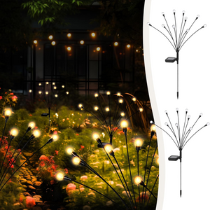 Hardoll Solar Lights Outdoor 6 LED Crystal Lamp for Home Garden Waterproof Decoration (Warm White-Pack of 1)