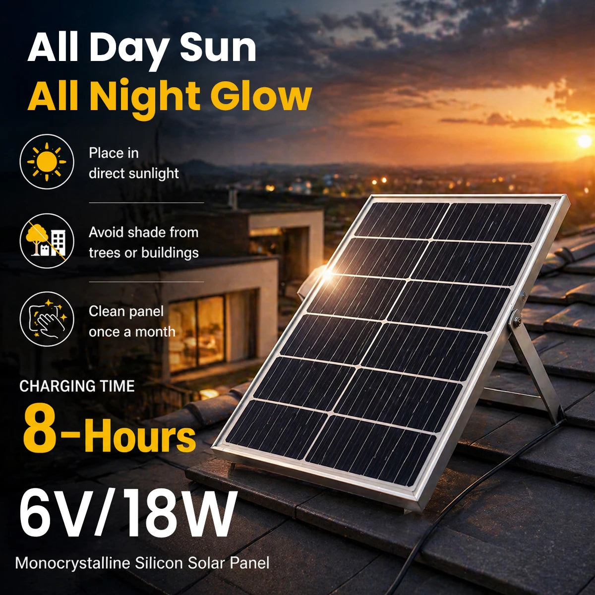 Hardoll 200W Solar Ceiling Light – Outdoor & Indoor LED Waterproof | Solar Light for Home & Garden India