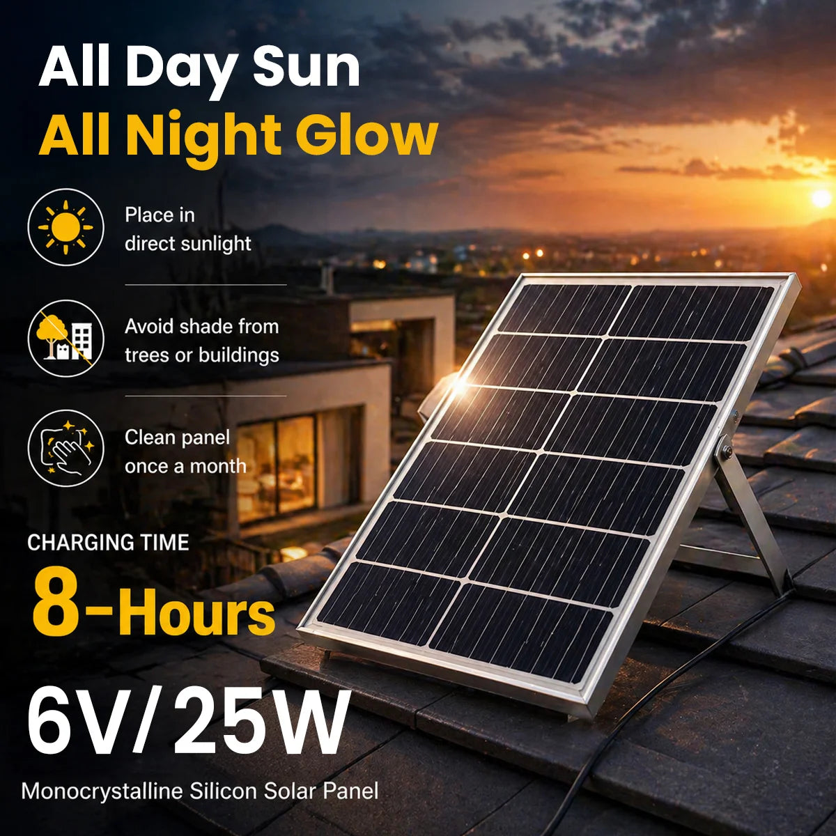 Hardoll 300W Solar Ceiling Light – Outdoor & Indoor LED Waterproof | Solar Light for Home & Garden India