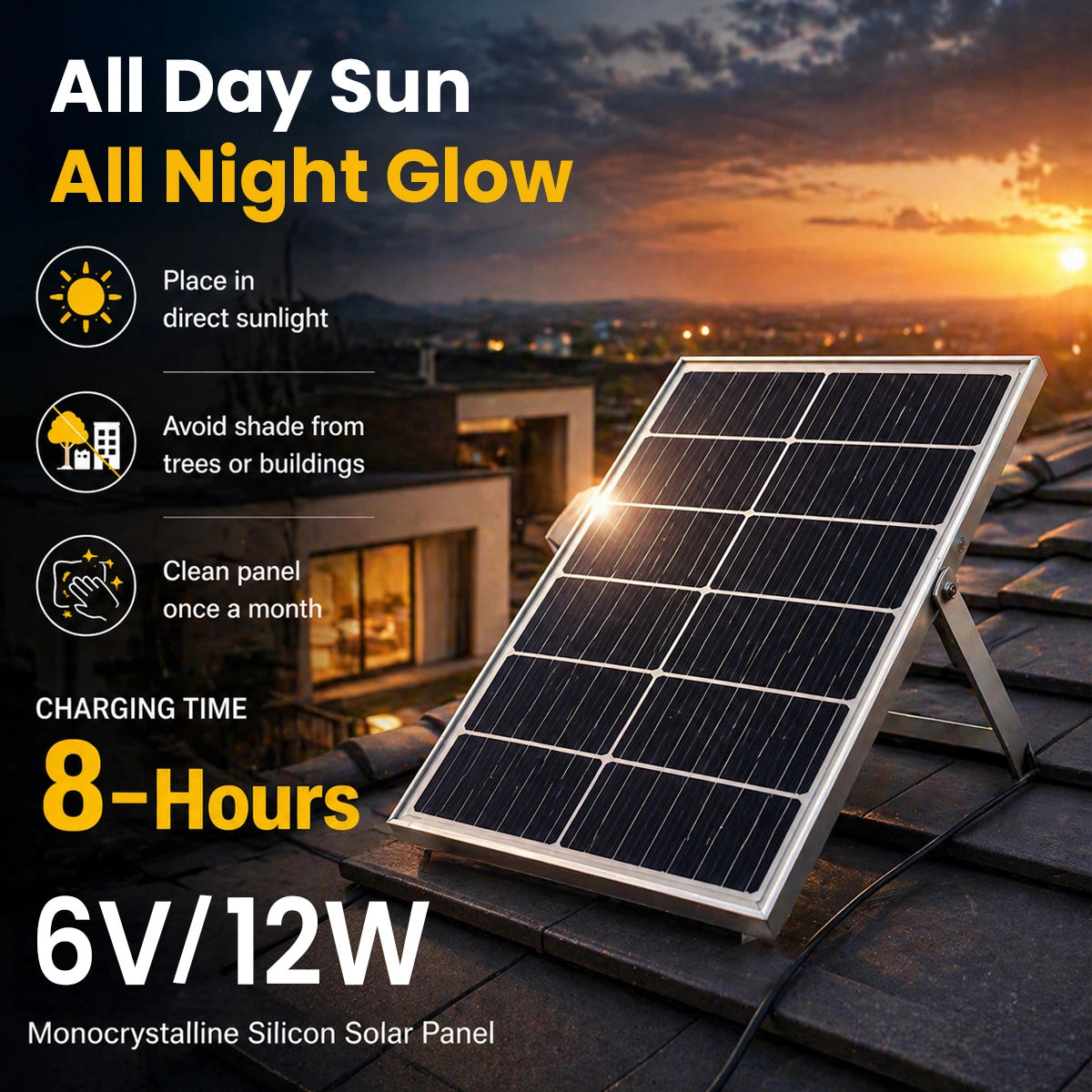Hardoll 100W Solar Ceiling Light – Outdoor & Indoor LED Waterproof | Solar Light for Home & Garden India
