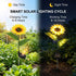 Hardoll 9 LED Solar Sunflower Garden Light Outdoor – Waterproof | Solar Light for Home India Warm White