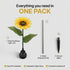 Hardoll 9 LED Solar Sunflower Garden Light Outdoor – Waterproof | Solar Light for Home India Warm White