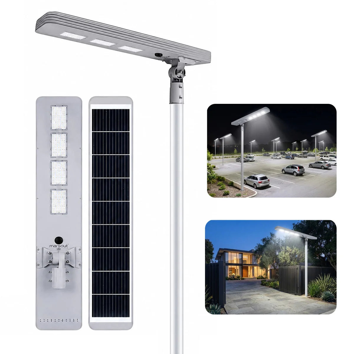 Hardoll 250W All-in-One Solar Street Light – Aluminium Body, Waterproof LED | Solar Light for Home & Garden India