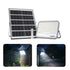 Solar panel and light fixture with images of its usage on a white background
