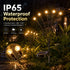 Hardoll 6 LED Solar Firefly Garden Decoration Light – Waterproof | Solar Light for Home India Warm White
