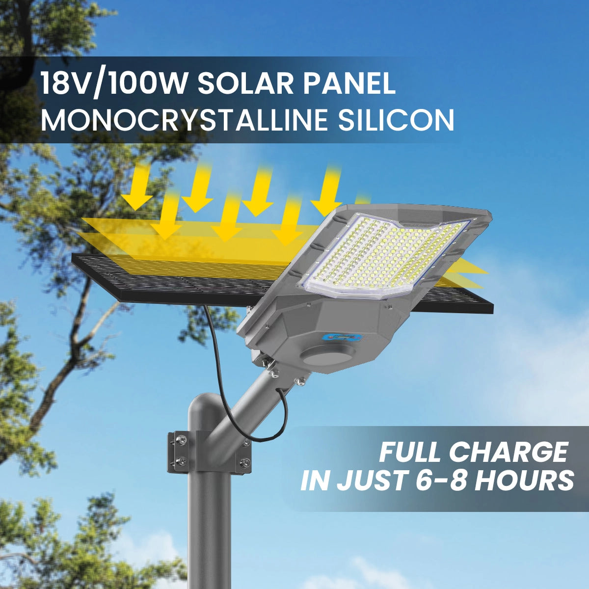 monocrystalline solar street light