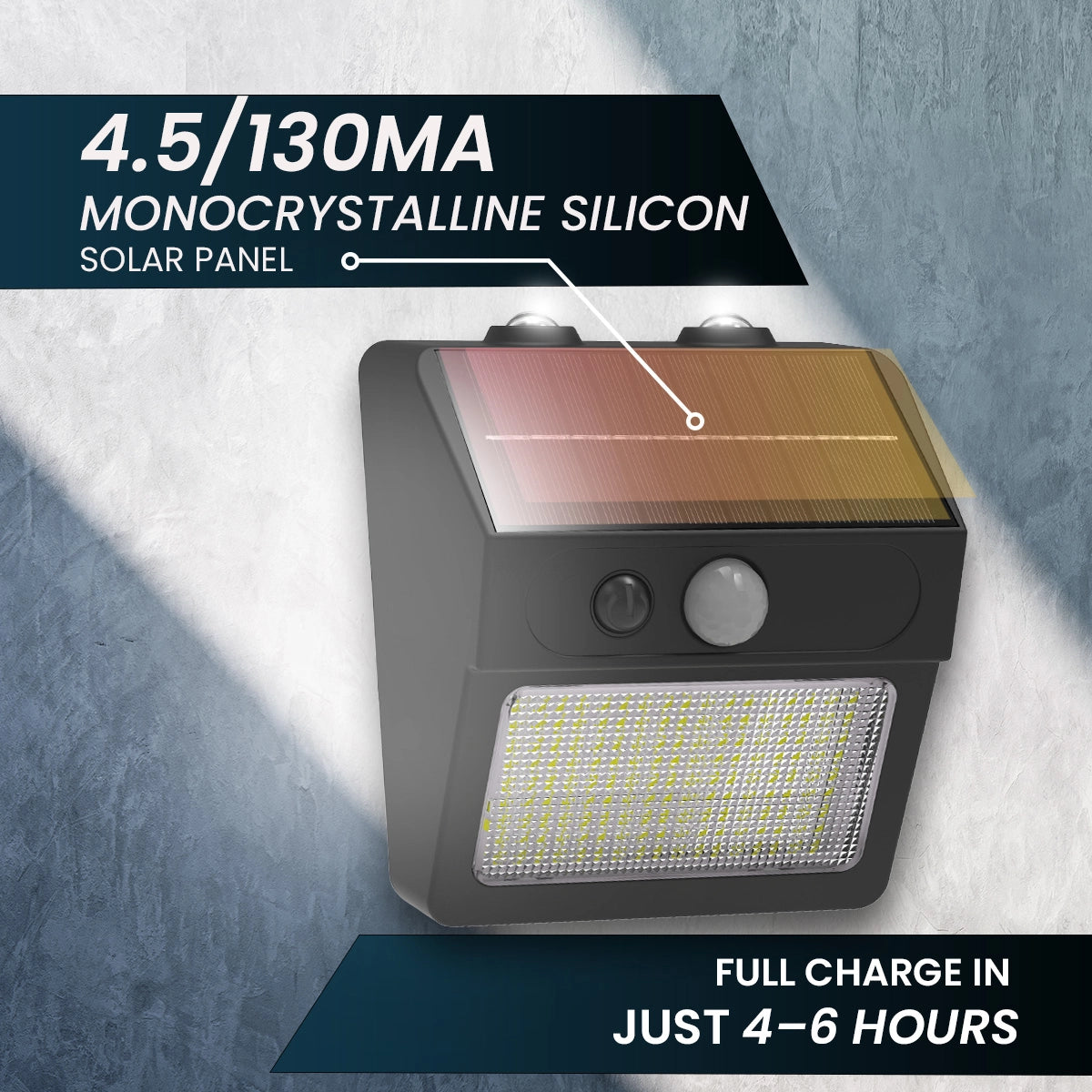 solar wall light with motion sensor