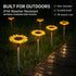 Hardoll Solar Sunflower Garden Decoration Light – Outdoor Waterproof | Solar Light for Home India Warm White (Refurbished, Pack of 4)