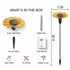Hardoll Solar Sunflower Garden Decoration Light – Outdoor Waterproof | Solar Light for Home India Warm White (Refurbished, Pack of 4)