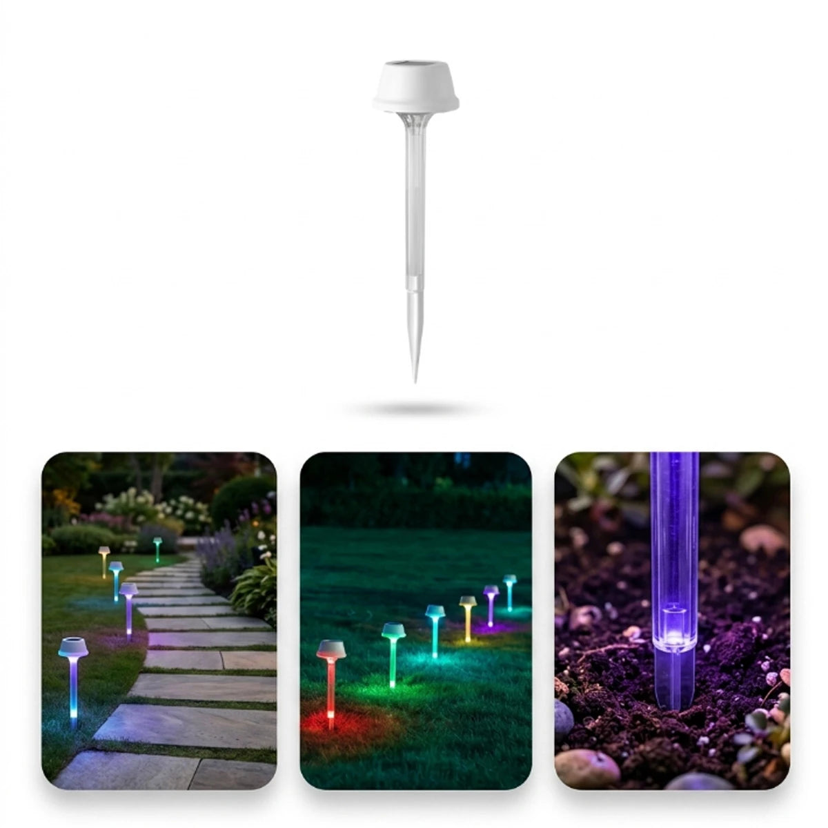 Hardoll Solar Spike Decorative Light – RGB Color, Waterproof | Solar Light for Outdoor Garden India