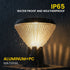 Light fixture under rain with IP65, Waterproof and Weatherproof,  and Aluminum+PC Material.