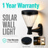 Hardoll Solar Decorative Wall Light – Outdoor Waterproof | Solar Light for Home & Garden Decoration India Warm & Cool White