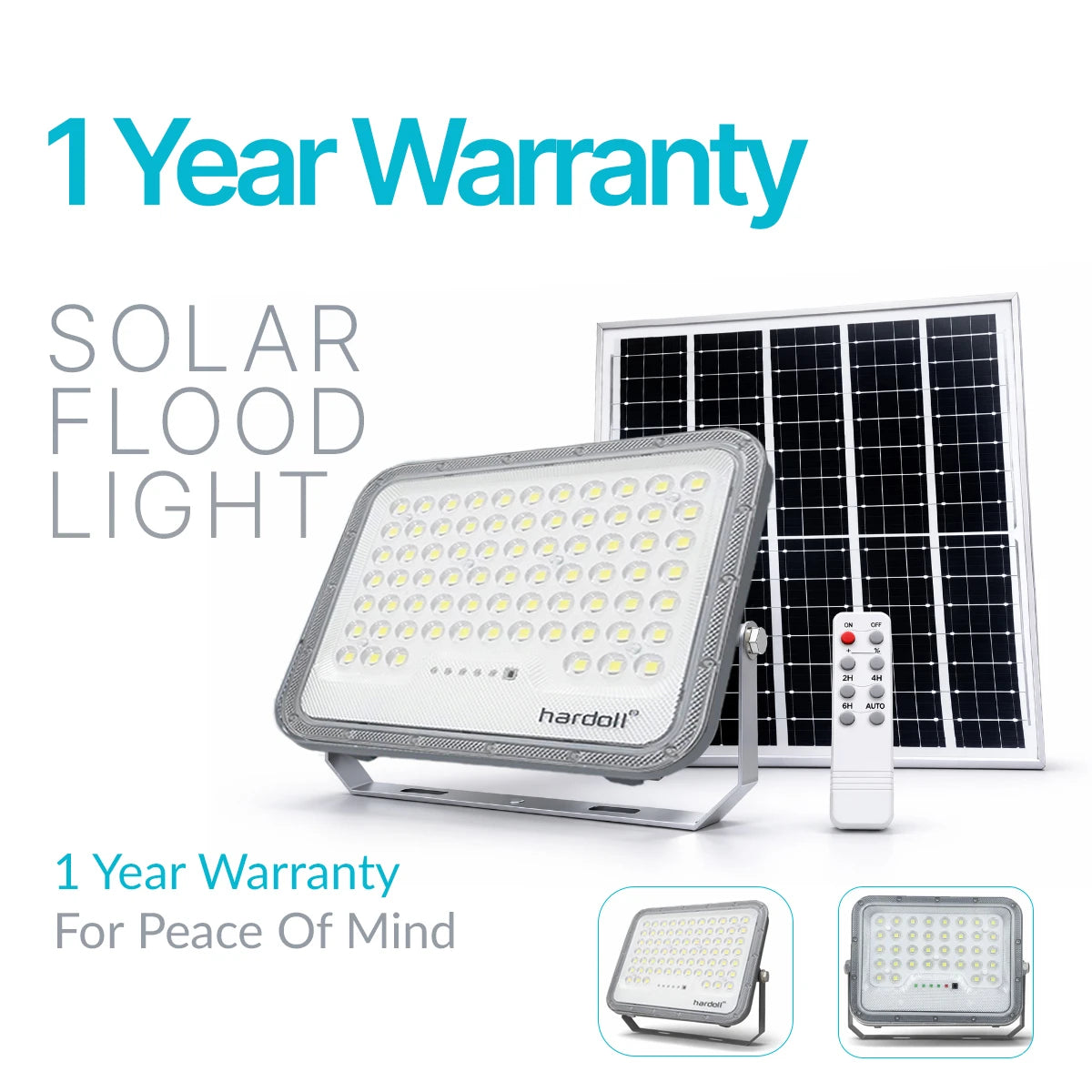 hardoll Solar Flood Light 200W with Remote, Cool White LED, 5M Cable, Waterproof IP65 Aluminium + Lens Body, Replaceable 20000mAh Lifepo4 Battery for Home, Garden, Terrace, Outdoor (Pack of 1)