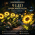 Hardoll 9 LED Solar Sunflower Garden Light Outdoor – Waterproof | Solar Light for Home India Warm White