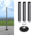 Hardoll Adjustable 4–14 Ft Aluminium Pole & Base Only – Solar Light Not Included | For CCTV, Wi-Fi, Sign Boards & Outdoor Use