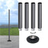 Hardoll Adjustable 4–14 Ft Aluminium Pole & Base Only – Solar Light Not Included | For CCTV, Wi-Fi, Sign Boards & Outdoor Use