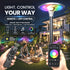 Hardoll 1200W Solar UFO Light – Waterproof LED | Solar Light for Home & Garden Outdoor India (Warm/Cool White+RGB)