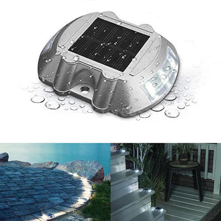 Hardoll Solar Light For Home Garden LED Road Stud Waterproof Outdoor Lamp(White)(Refurbished)
