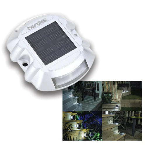 Hardoll Solar Light For Home Garden LED Road Stud Waterproof Outdoor Lamp(White)(Refurbished)