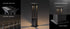 Hardoll Solar Outdoor Square Bollard LED Garden Lights for Waterproof Exterior Pathway Lamp Decoration(Warm White,Height=60cm) -Battery Replaceable (Refurbished)