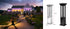 Hardoll Solar Outdoor Square Bollard LED Garden Lights for Waterproof Exterior Pathway Lamp Decoration(Warm White,Height=60cm) -Battery Replaceable (Refurbished)